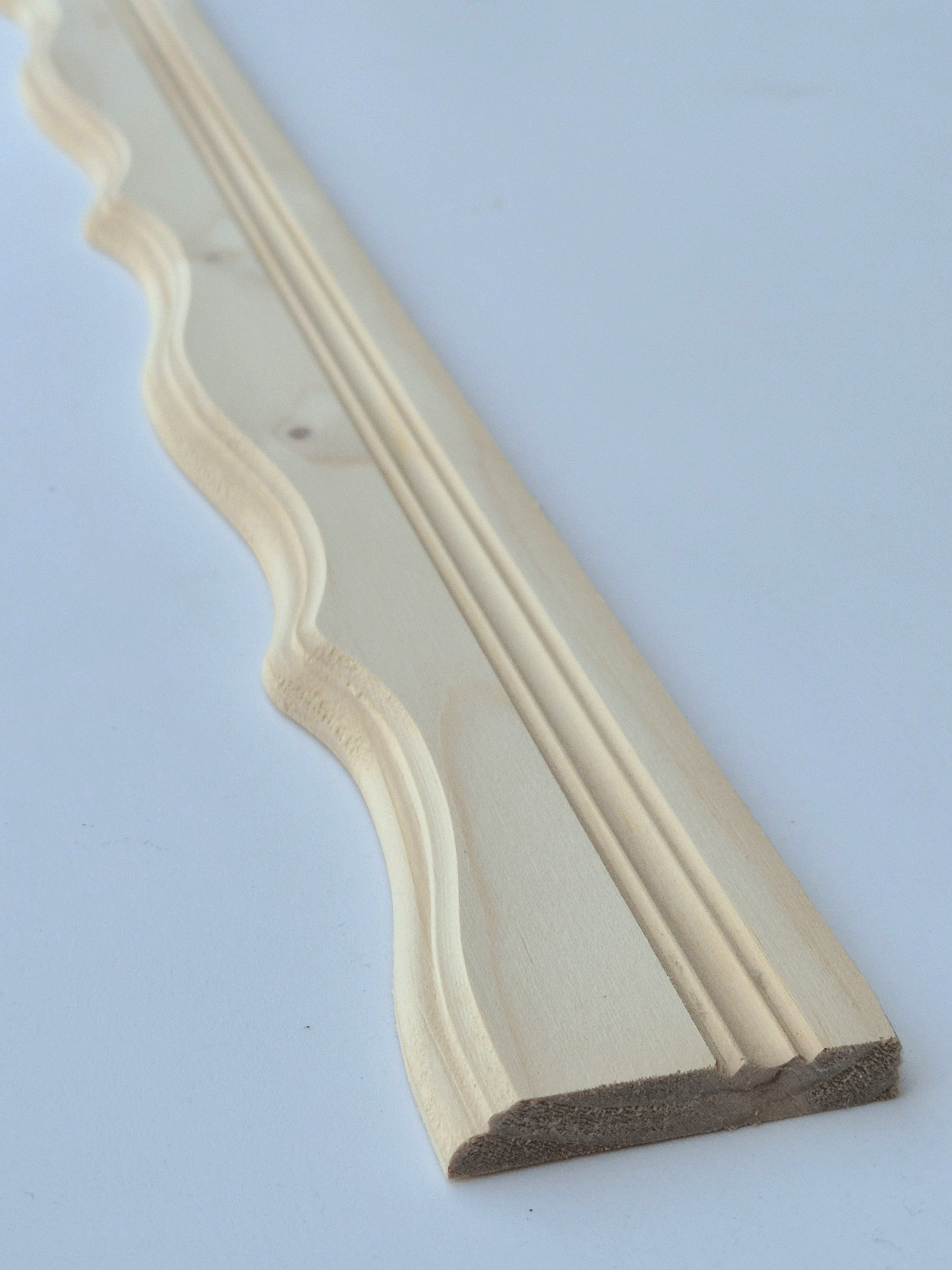 Smrkové ozdobné lišty LOZ 50/42x8mm - délka 2,50m